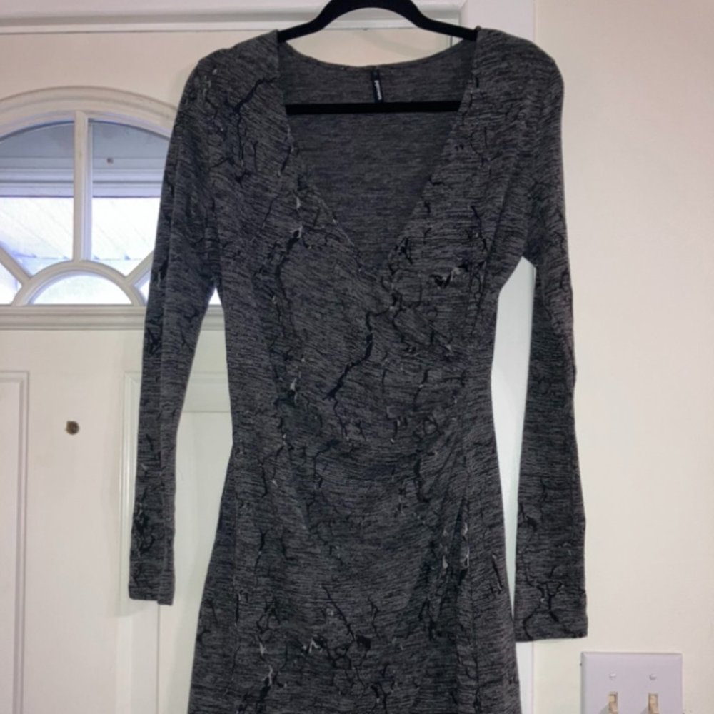 Gray Asymmetrical Dress